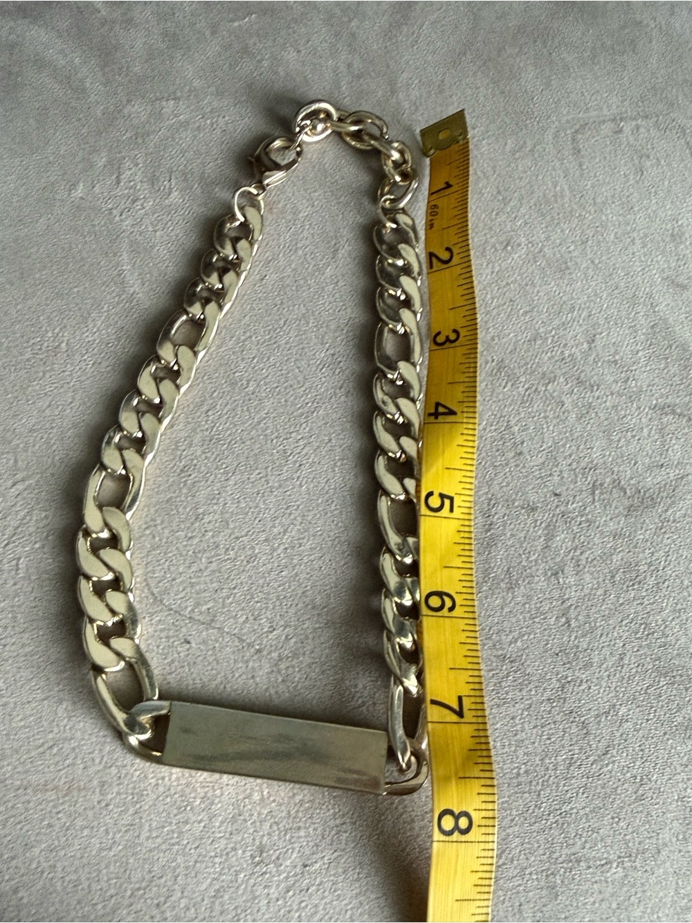 Gold Tone Curb Chain ID Bracelet - Picture 4 of 4